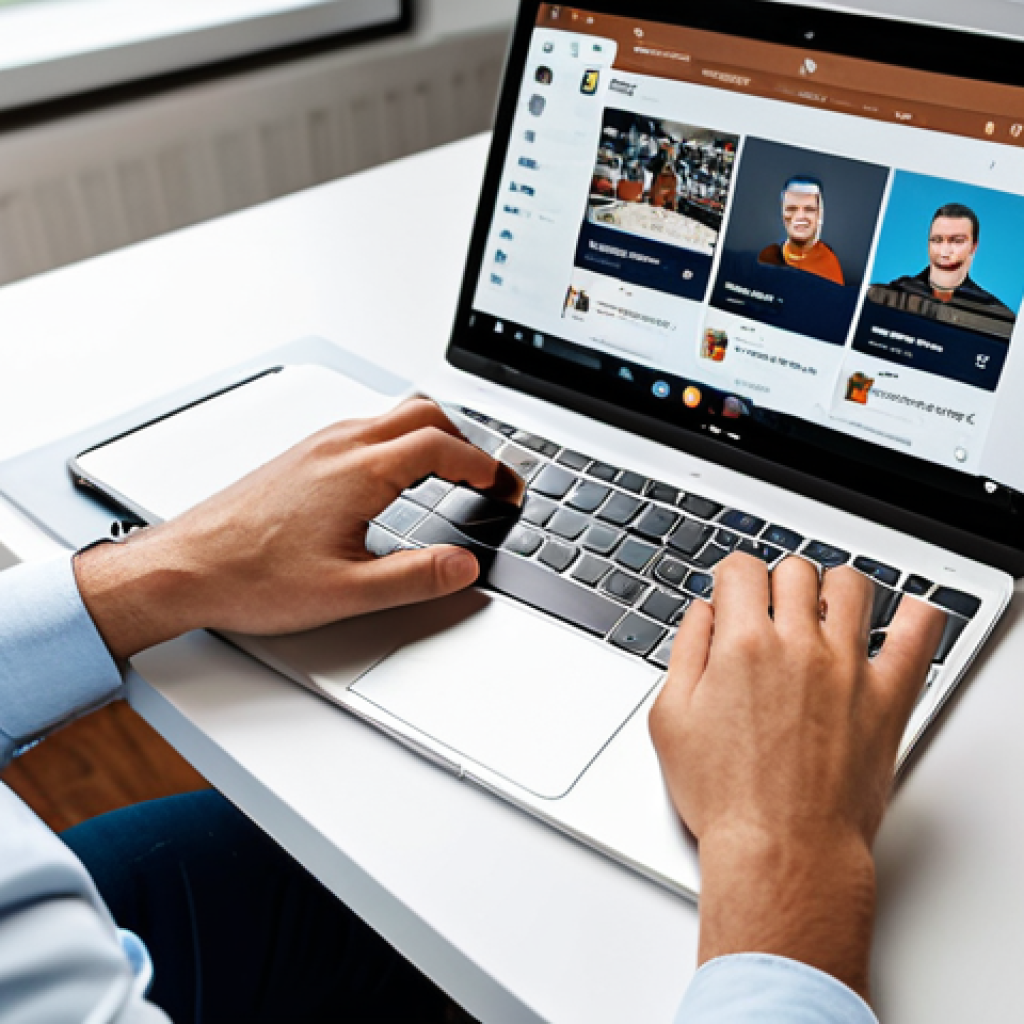 A professional content creator, fully clothed in a modest yet stylish business casual outfit, sitting comfortably at a modern desk. They are looking at a tablet displaying an optimized Instagram profile, featuring a concise, impactful bio for a Royal Match player and a clear, game-themed profile picture. The background is a clean and contemporary home office with soft, natural lighting, emphasizing a strategic online presence. perfect anatomy, correct proportions, natural pose, well-formed hands, proper finger count, natural body proportions, professional photography, high quality, safe for work, appropriate content, fully clothed, professional.