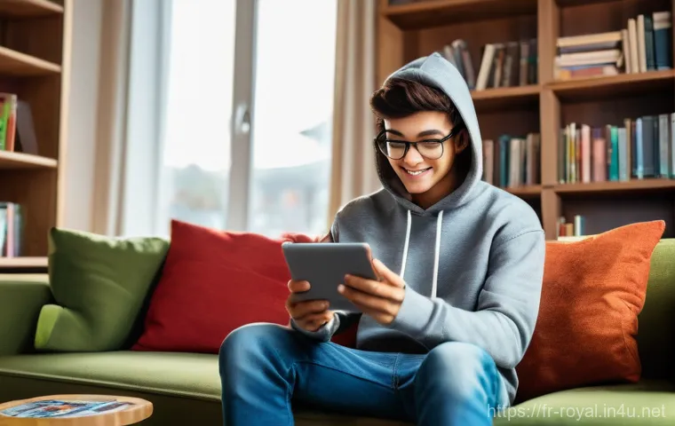 로얄매치 특정 아이템 복제 - **"A vibrant and engaging scene of a young person, around 16 years old, intensely focused on playing...