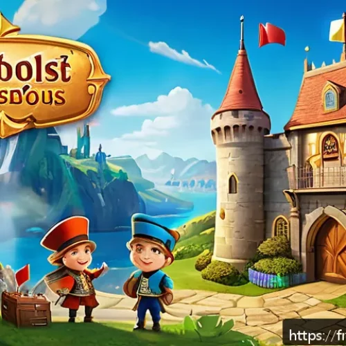 로얄매치 자주 묻는 질문 - A vibrant and colorful mobile game scene showcasing a puzzle board from Royal Match, filled with spe...